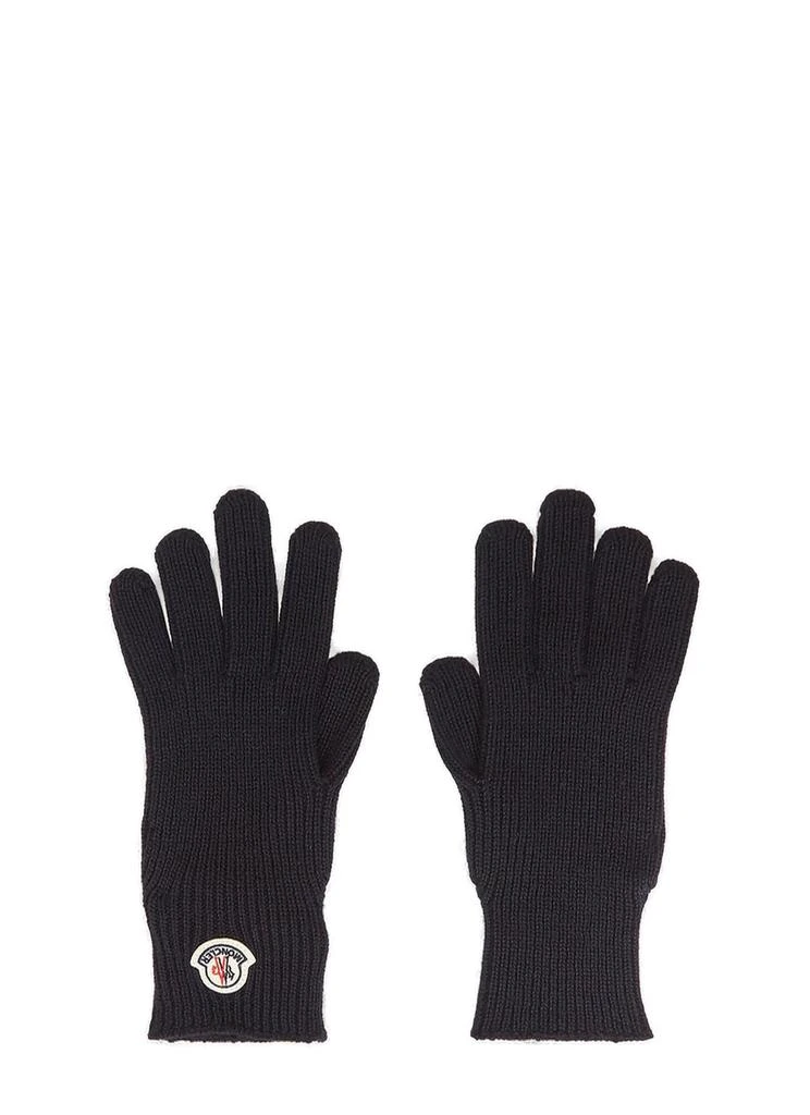 Moncler Moncler Logo Patch Gloves 1