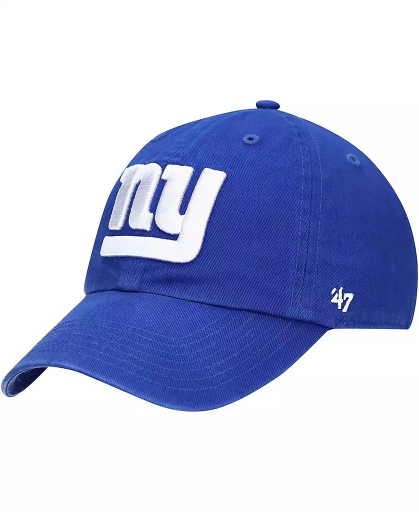 47 Brand Boys Royal New York Giants Logo Clean Up Adjustable Hat 1