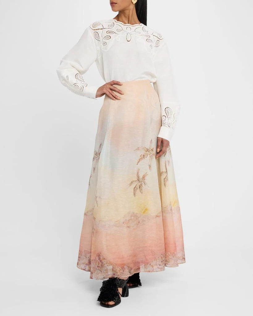 Zimmermann Illuminate A-Line Maxi Skirt 2