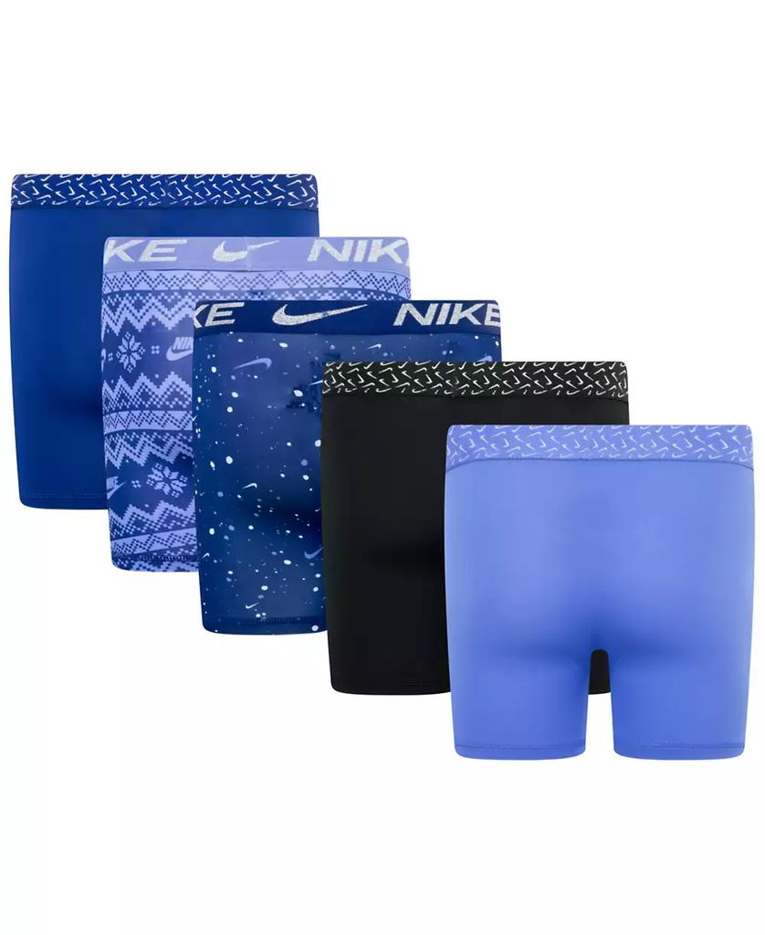 NIKE Big Boys Dri-FIT Polyester Color Holiday Briefs Underwear, 5-Pack