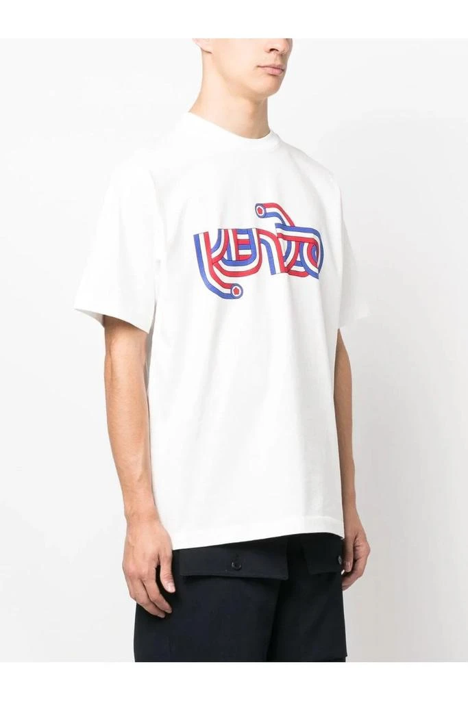 undefined Swirl Logo Organic Cotton T-shirt White 3
