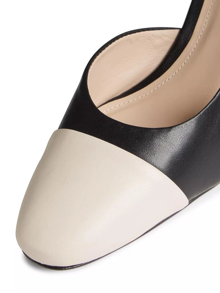 Saks Fifth Avenue COLLECTION 60MM Leather Slingback Pumps 6