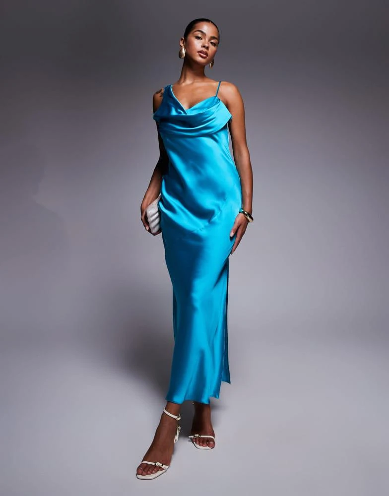 River Island one shoulder cowl neck maxi dress in turquoise On Sale Now with Up to 60% Off | Discover Exclusive Deals & Savings at BeyondStyle Authentic River Island Home|women River Island one shoulder cowl neck maxi dress in turquoise On Sale Now with Up to 60% Off | Discover Exclusive Deals & Savings at BeyondStyle Authentic River Island Home|women