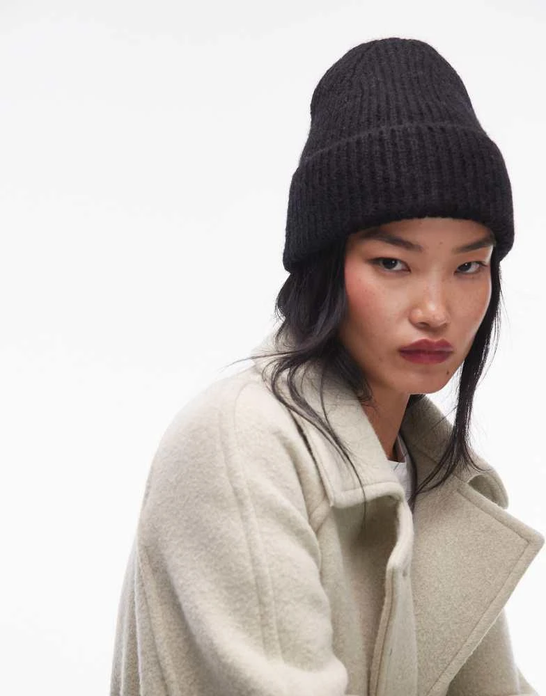 & Other Stories premium mohair and wool blend beanie hat in  display picture 2