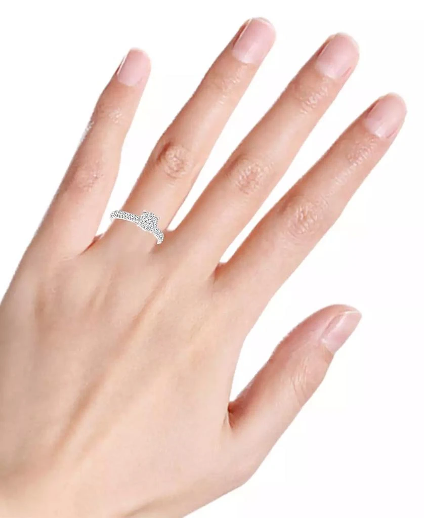 TruMiracle Diamond Cluster Ring (1 ct. t.w.) in 14k White Gold 2