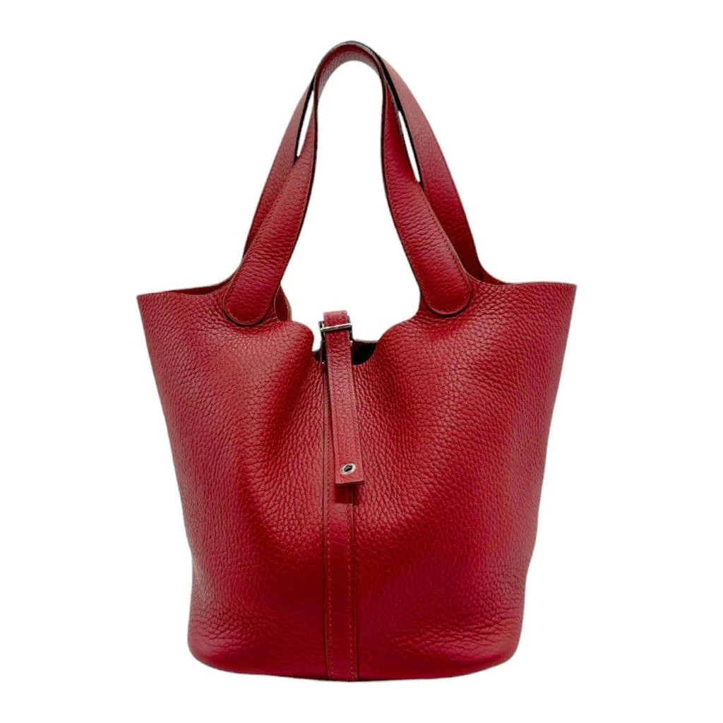 Hermes Taurillon Clemence Leather Handbag (Pre-Owned) 1