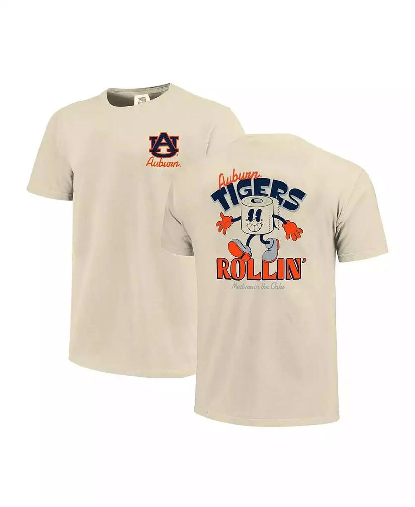 Image One Men
s and Women
s Natural Auburn Tigers Hyper Local Rollin
 T-Shirt
