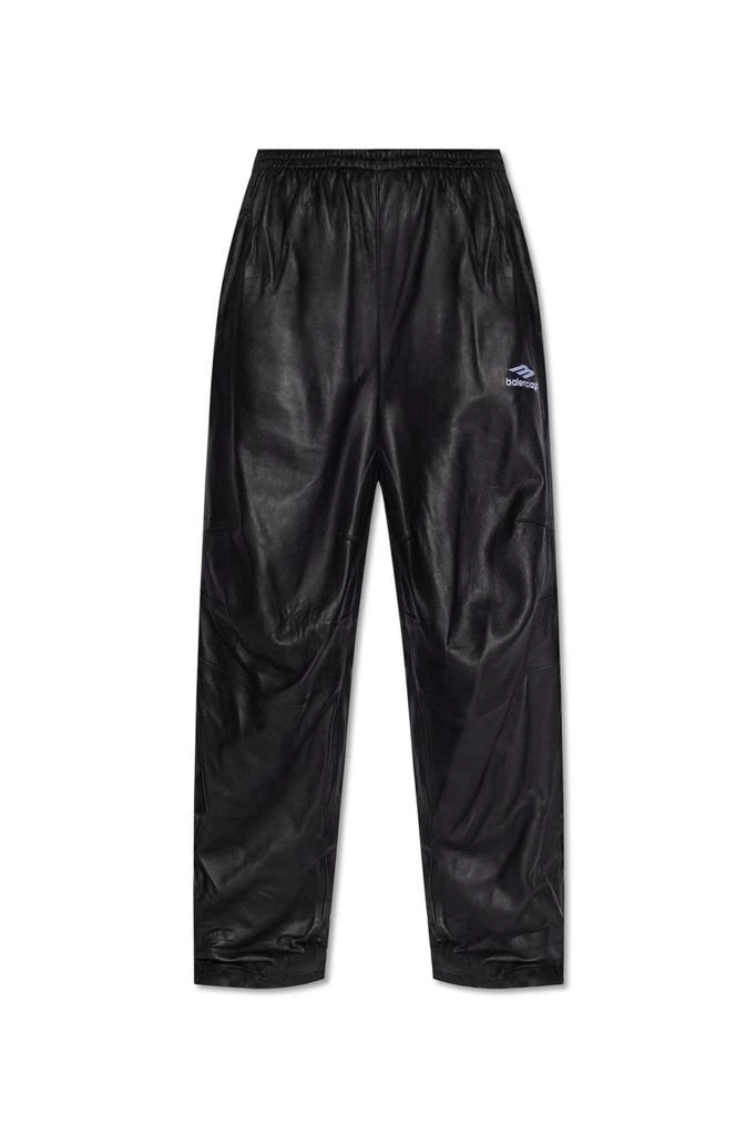 Balenciaga Balenciaga Leather Track Pants 1