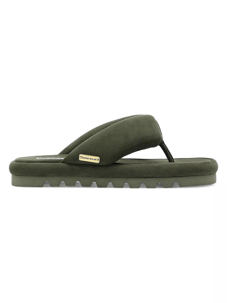 Naked Wolfe Hilary Suede Flip Flops