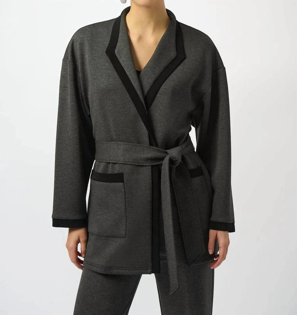 JOSEPH RIBKOFF Joseph Ribkoff - Belted Wrap Kimono Coat