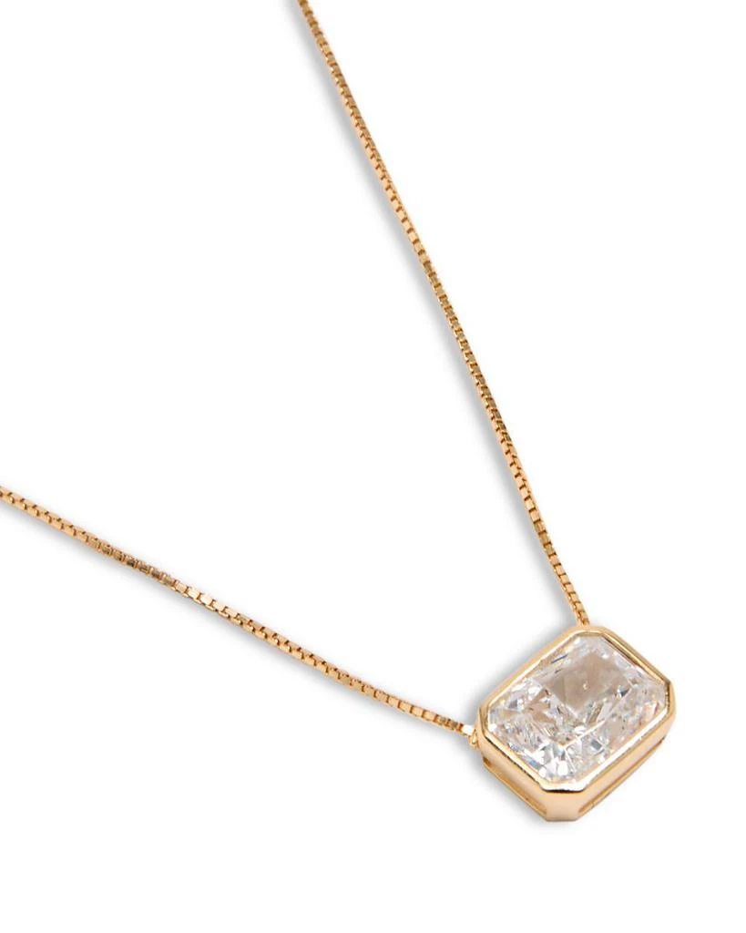 Shashi Emerald Baguette Cubic Zirconia Necklace, 16"-18" 3