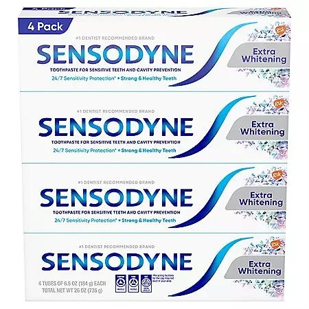 Sensodyne Sensodyne Extra Whitening Toothpaste, 6.5 oz., 4 pk. 1