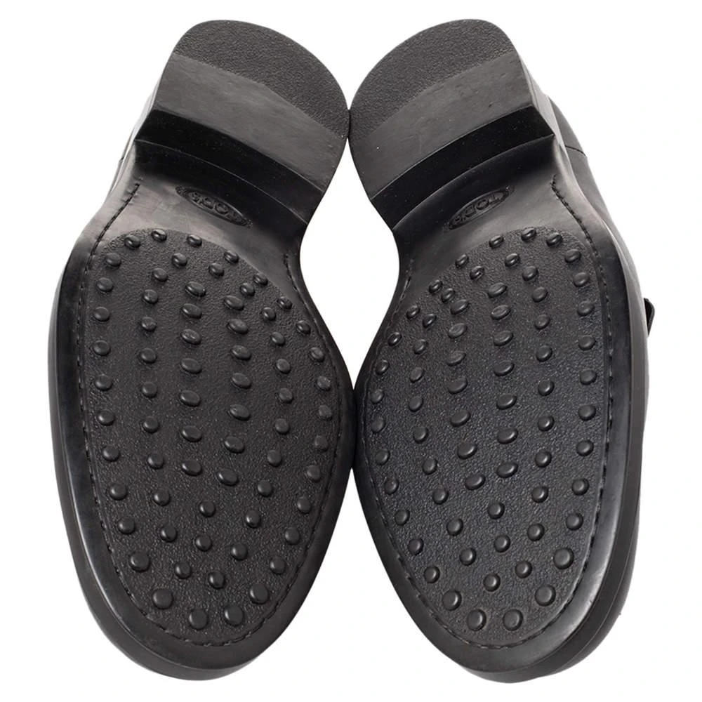 Tod's Tod's Black Leather Penny Slip On Loafers Size 45 6