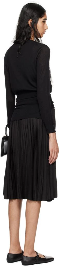 3.1 Phillip Lim Black Combo Pleated Midi Dress 3