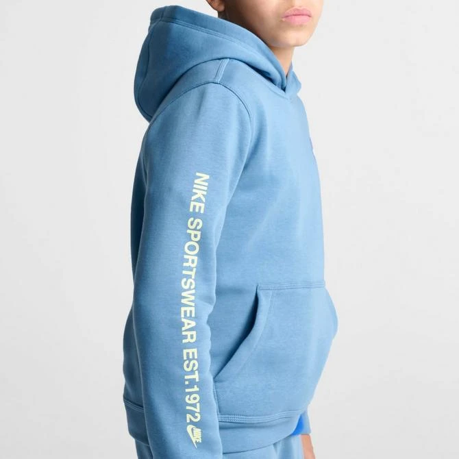 NIKE Kids' Nike Sportswear Standard Issue Fleece Pullover Hoodie 6