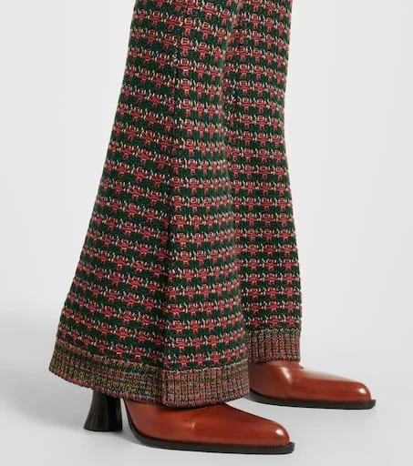 ETRO Embroidered high-rise flared pants 5