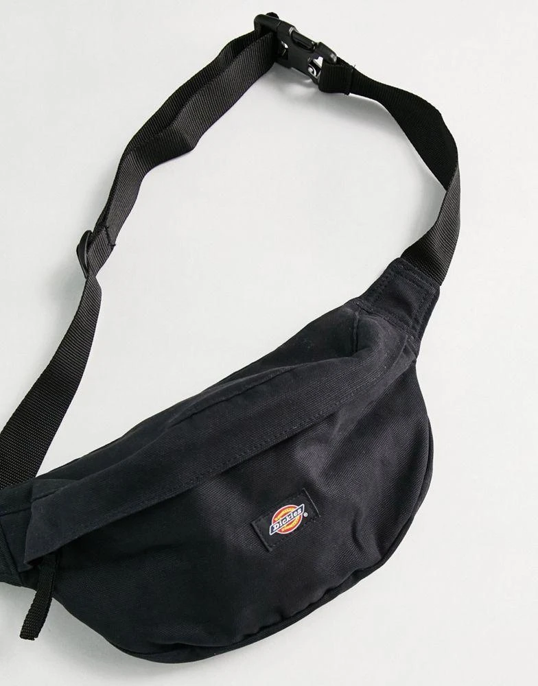 DICKIES Dickies duck canvas cross body bag bum bag in black 2