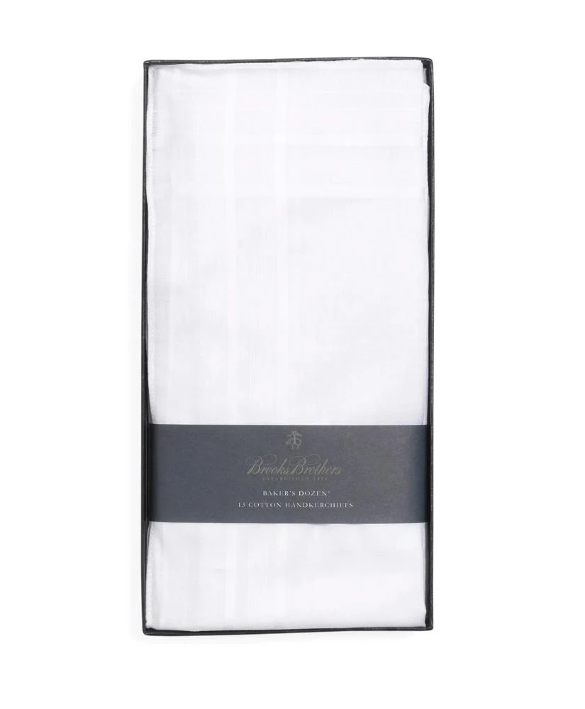 Brooks Brothers Pure Cotton Handkerchiefs-Set of 13 1
