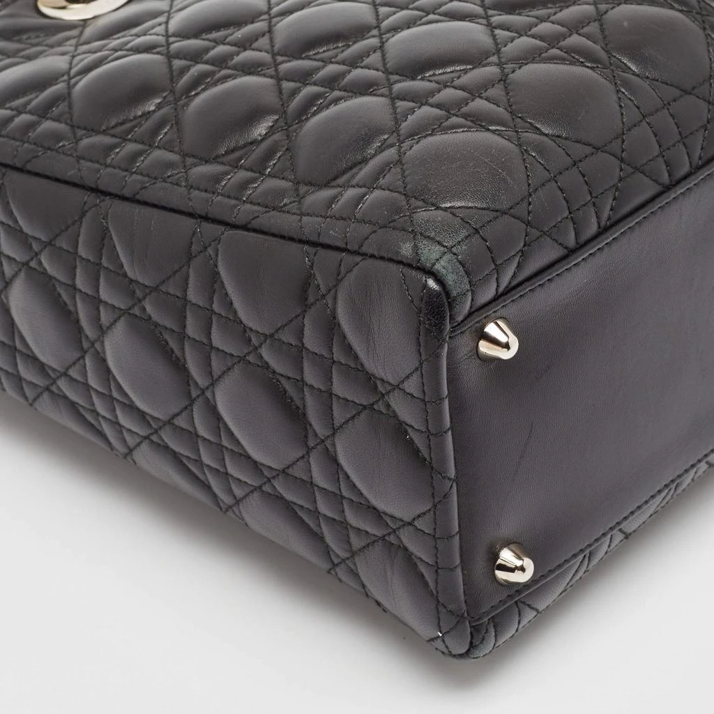 Dior Dior Black Cannage Leather Large Lady Dior Tote 14