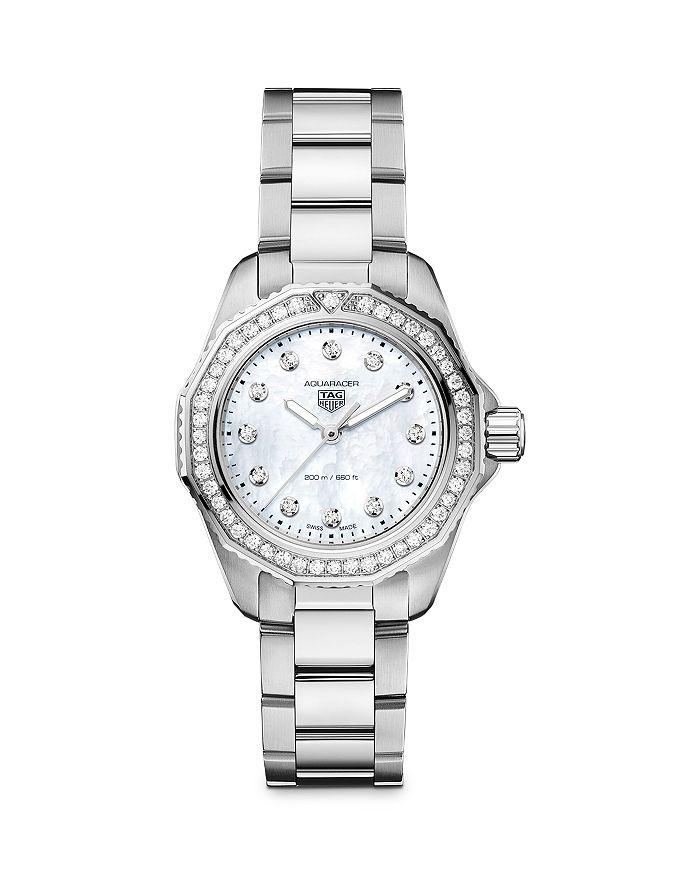 TAG Heuer Aquaracer Professional 200 Mother-Of-Pearl and Diamond Watch, 30mm