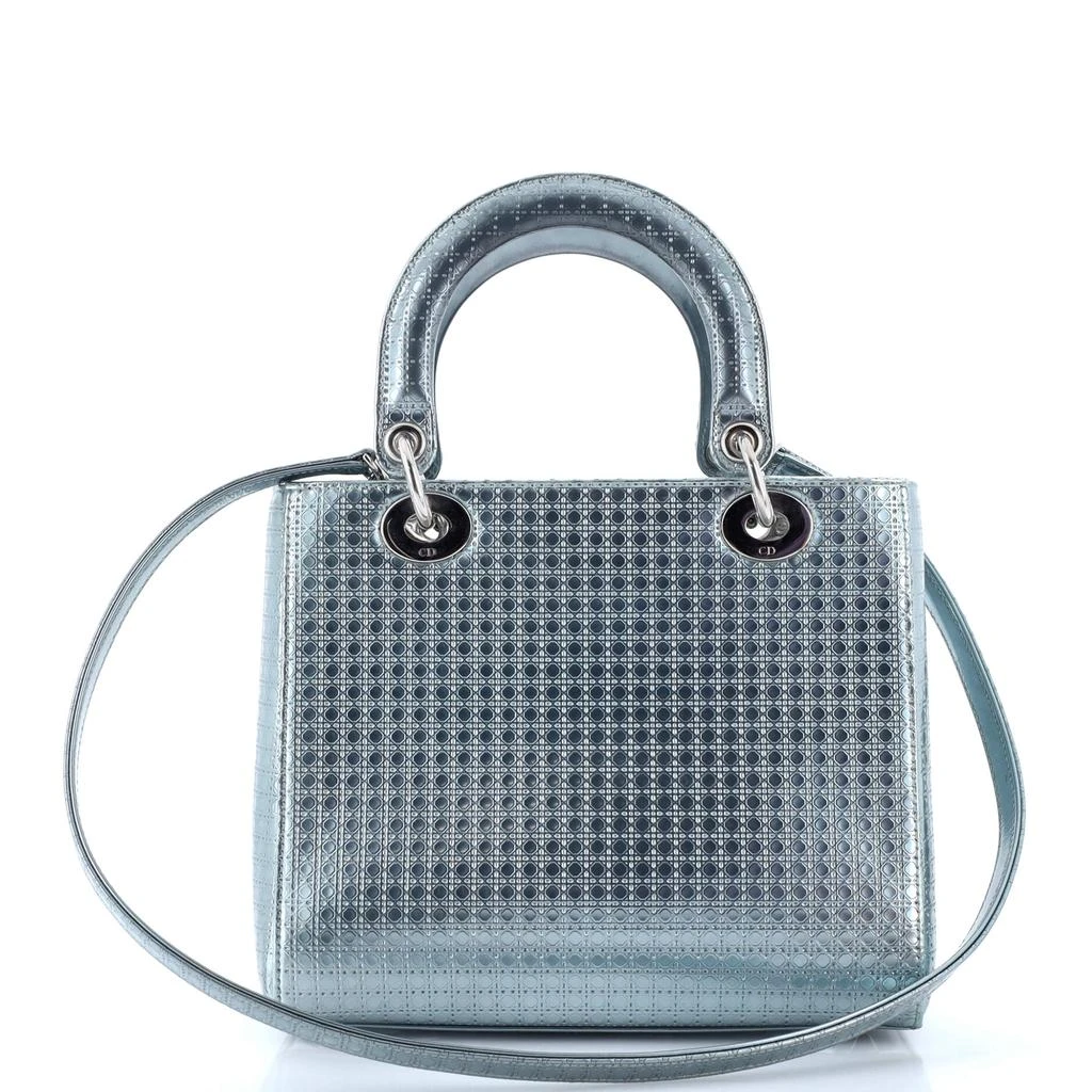 Dior Lady Dior Bag Micro Cannage Metallic Calfskin Medium 3