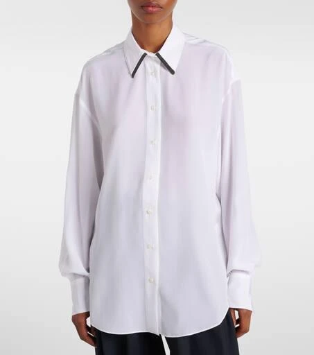 Brunello Cucinelli Monili silk satin shirt 6