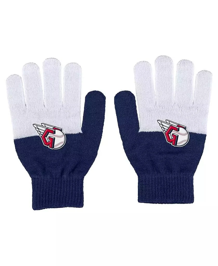 WEAR by Erin Andrews Women's Cleveland Guardians Color-Block Gloves 1
