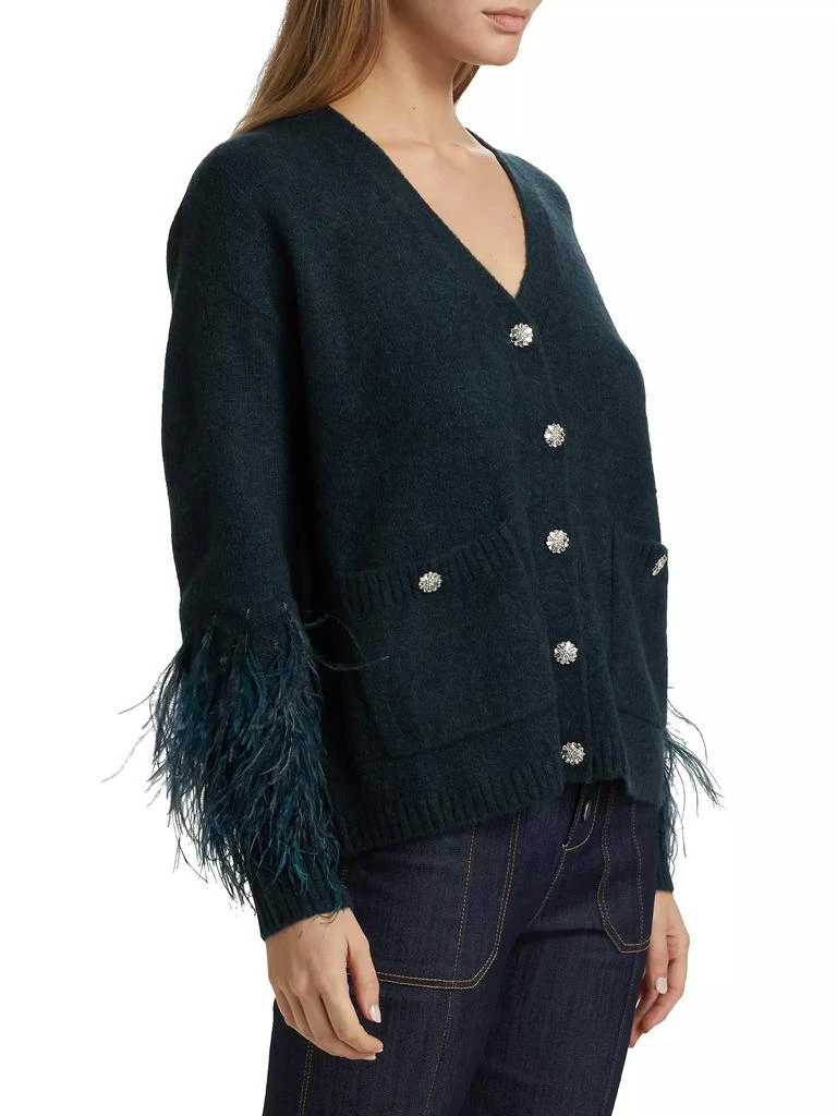 Cinq à Sept Dreama Marnie Feather-Cuff Cardigan 4