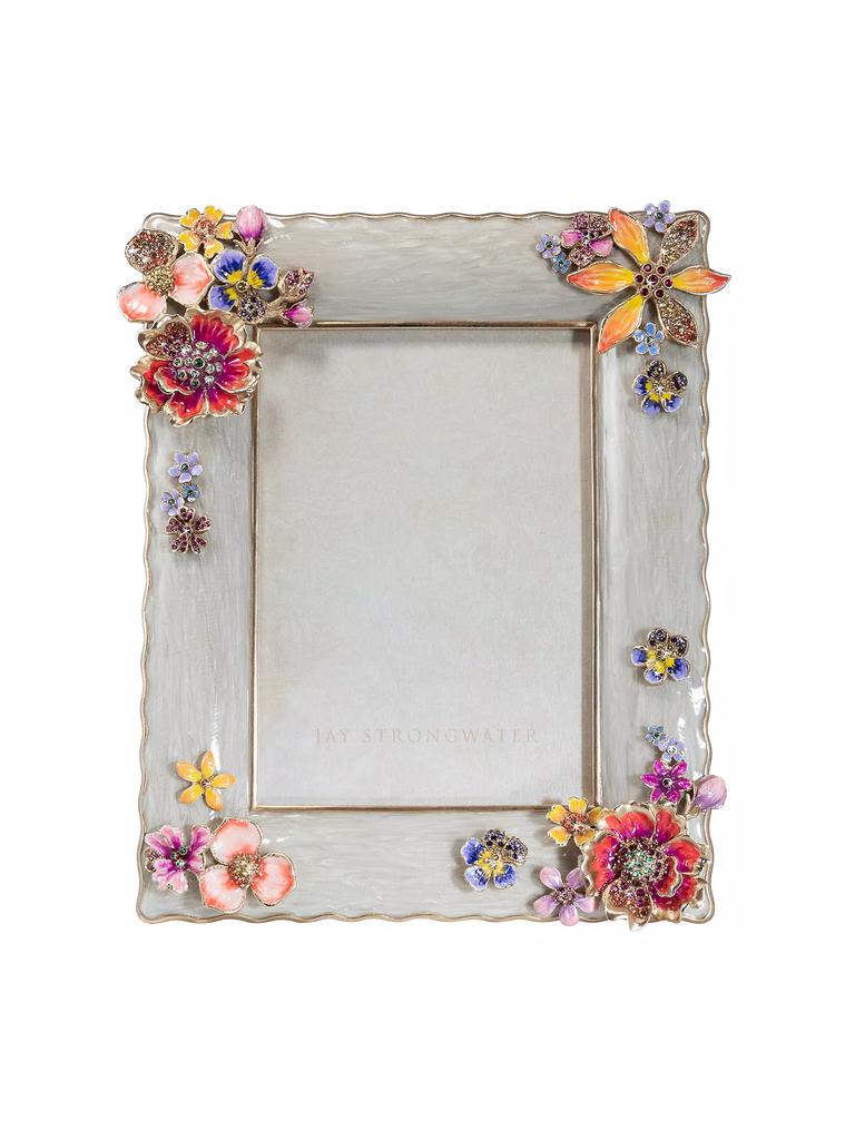 Jay Strongwater Ainsley Flower Bouquet 5'' x 7'' Frame