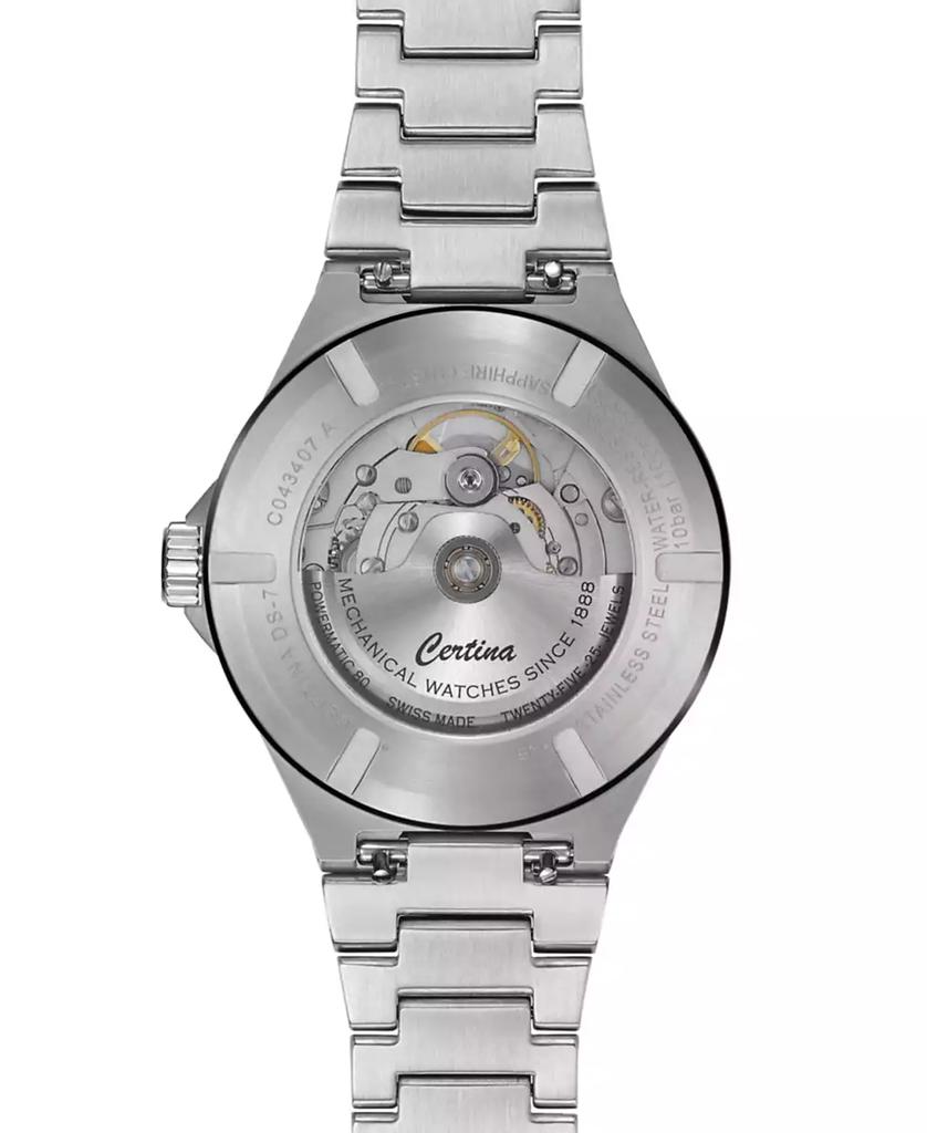 Certina Unisex Swiss Automatic DS-7 Powermatic 80 Stainless Steel Bracelet Watch 39mm