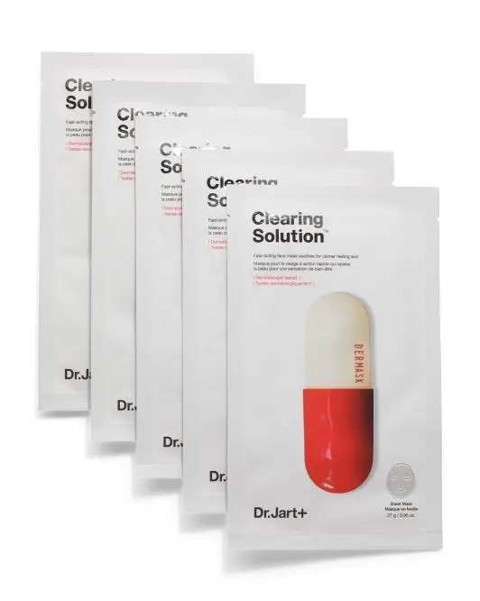 Dr. Jart Made In Korea 5pc Dermask Micro Jet Clearing Solution Mask Set