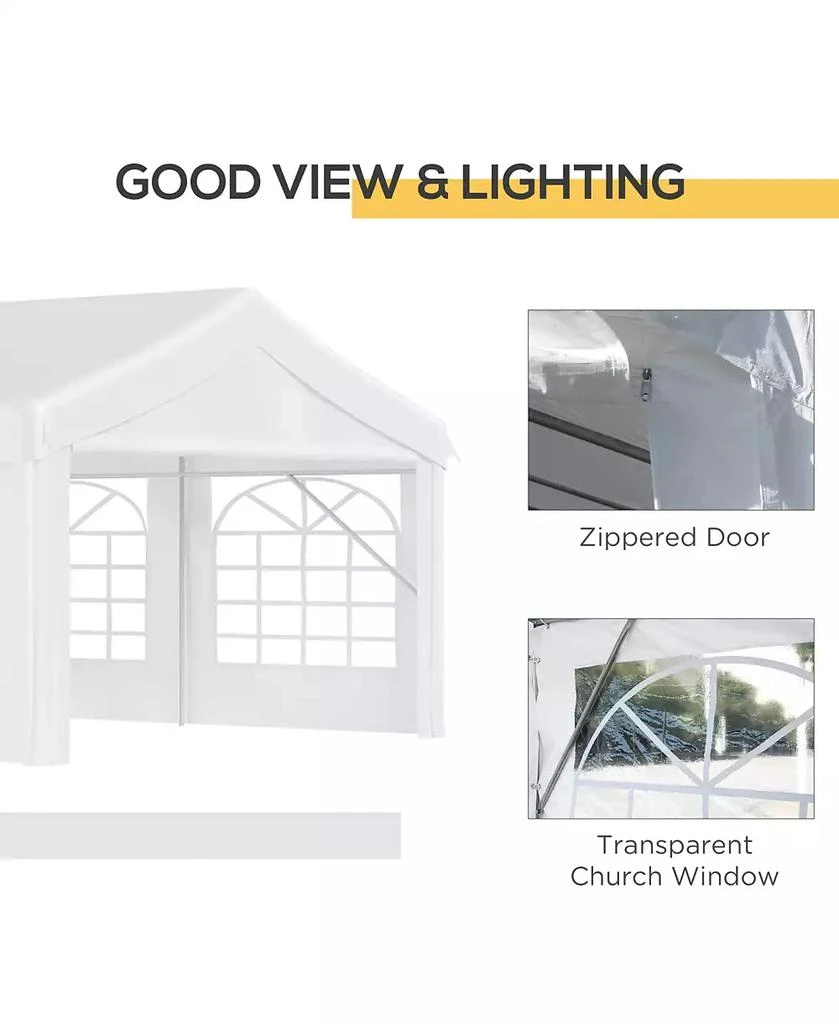 Outsunny 13
x 26
Heavy-duty Large Wedding Tent with Sidewalls, 5