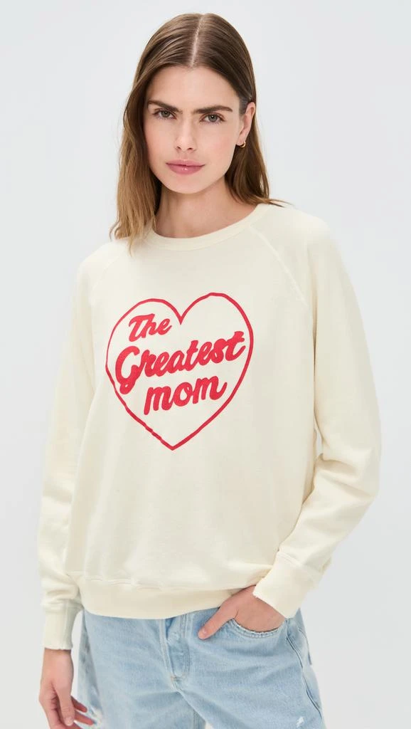 The Great The College Sweatshirt with The Greatest Mom Graphic 1