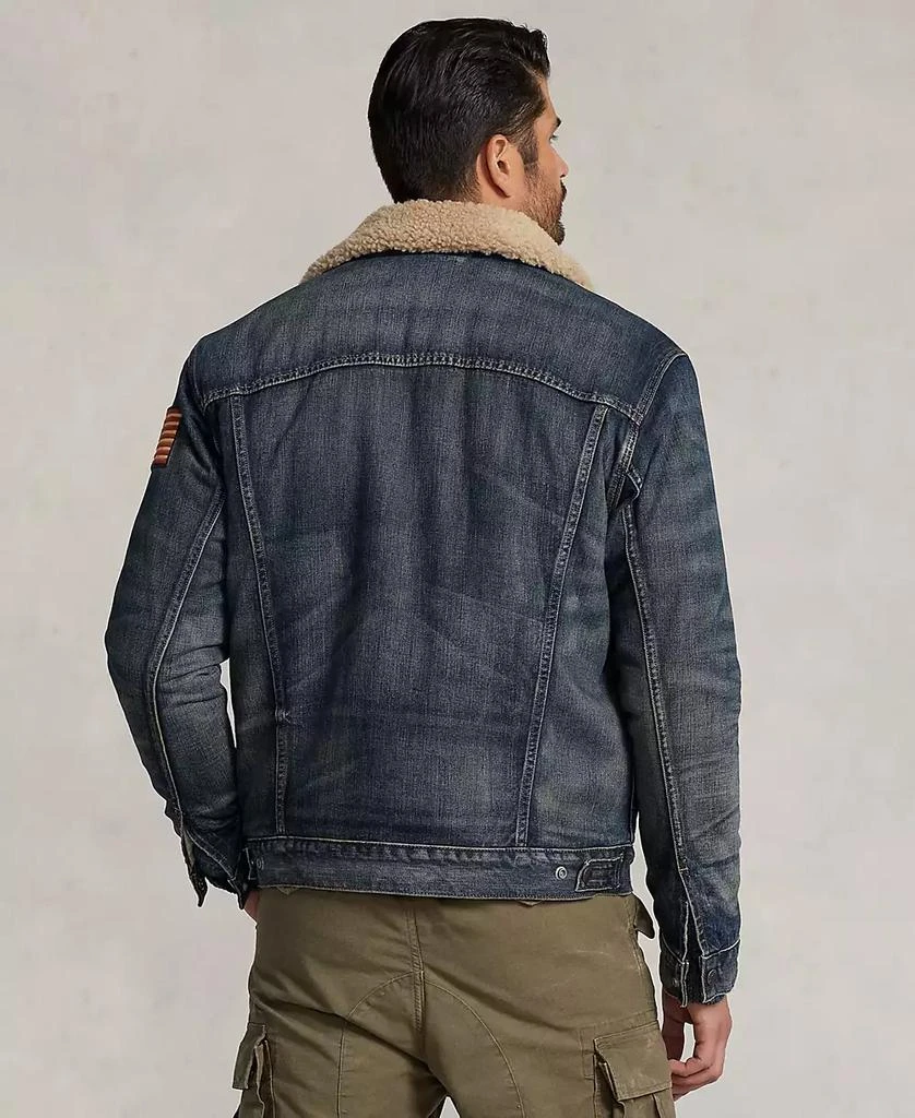 Ralph Lauren Men's Big & Tall Fleece-Lined Denim Trucker Jacket 2