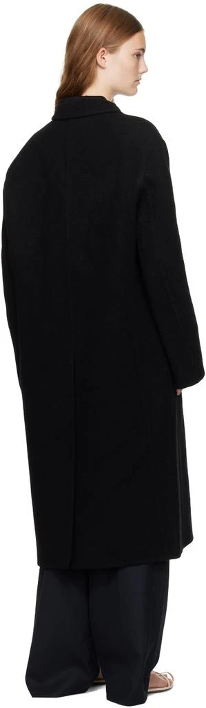 Recto Black Handmade Wool Coat 3