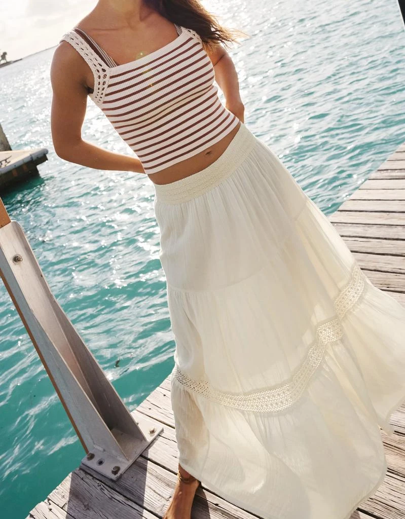 Aerie Aerie Crochet The Day Maxi Skirt 1