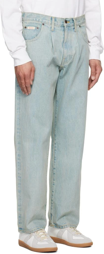 Noah Blue Pleated Jeans 2