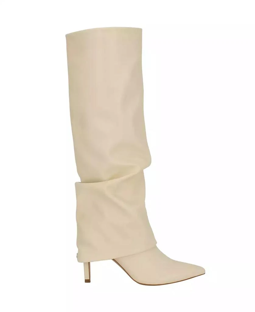 GUESS Women's Natha Fold Over Slouchy Stiletto Heel Boots 2