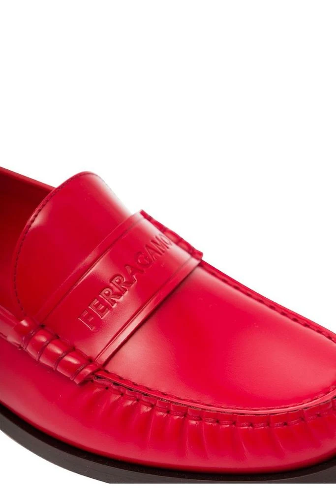 Salvatore Ferragamo Ferragamo Logo-Embossed Slip-On Loafers 4