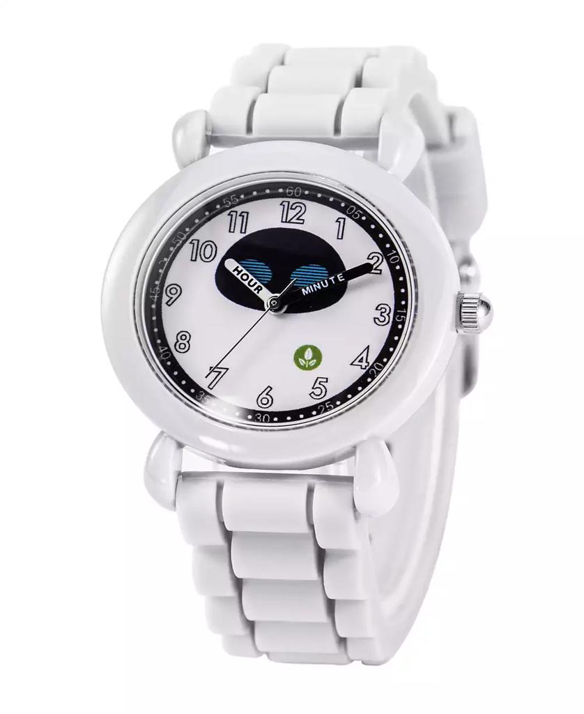 ewatchfactory Boy's Disney Wall-E's Eve White Silicone Strap Watch 32mm