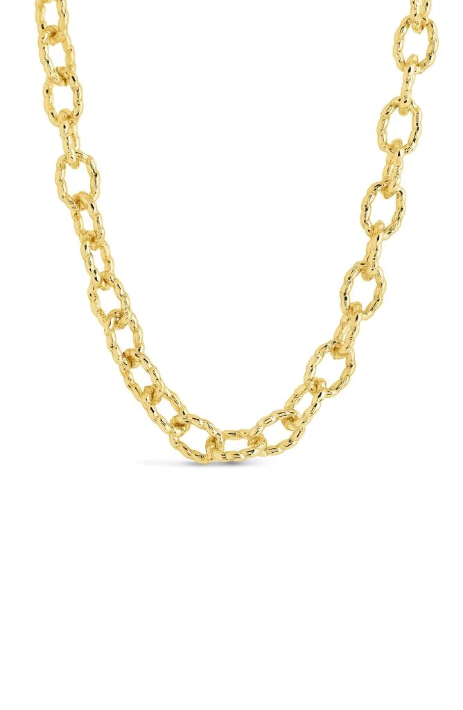 Sterling Forever Scottie Textured Chain Toggle Necklace 3