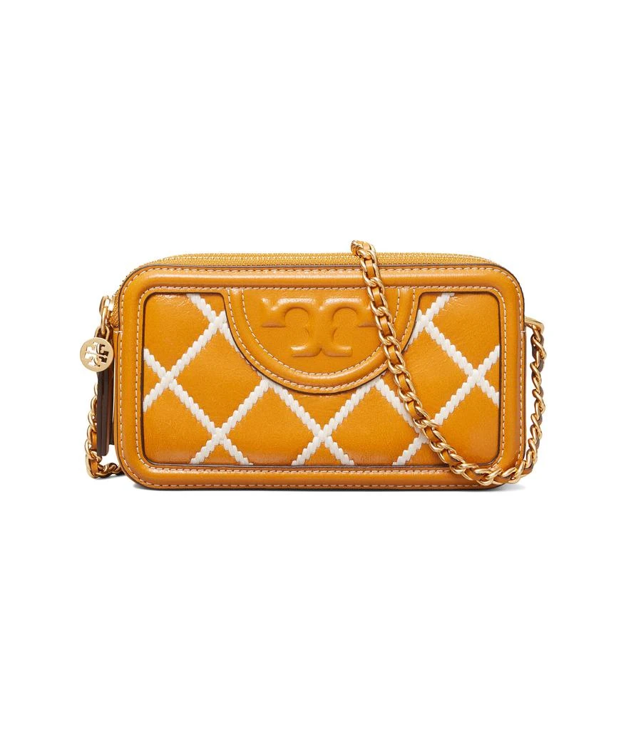 Tory Burch Fleming Pop Quilt Double-Zip Mini Bag 1