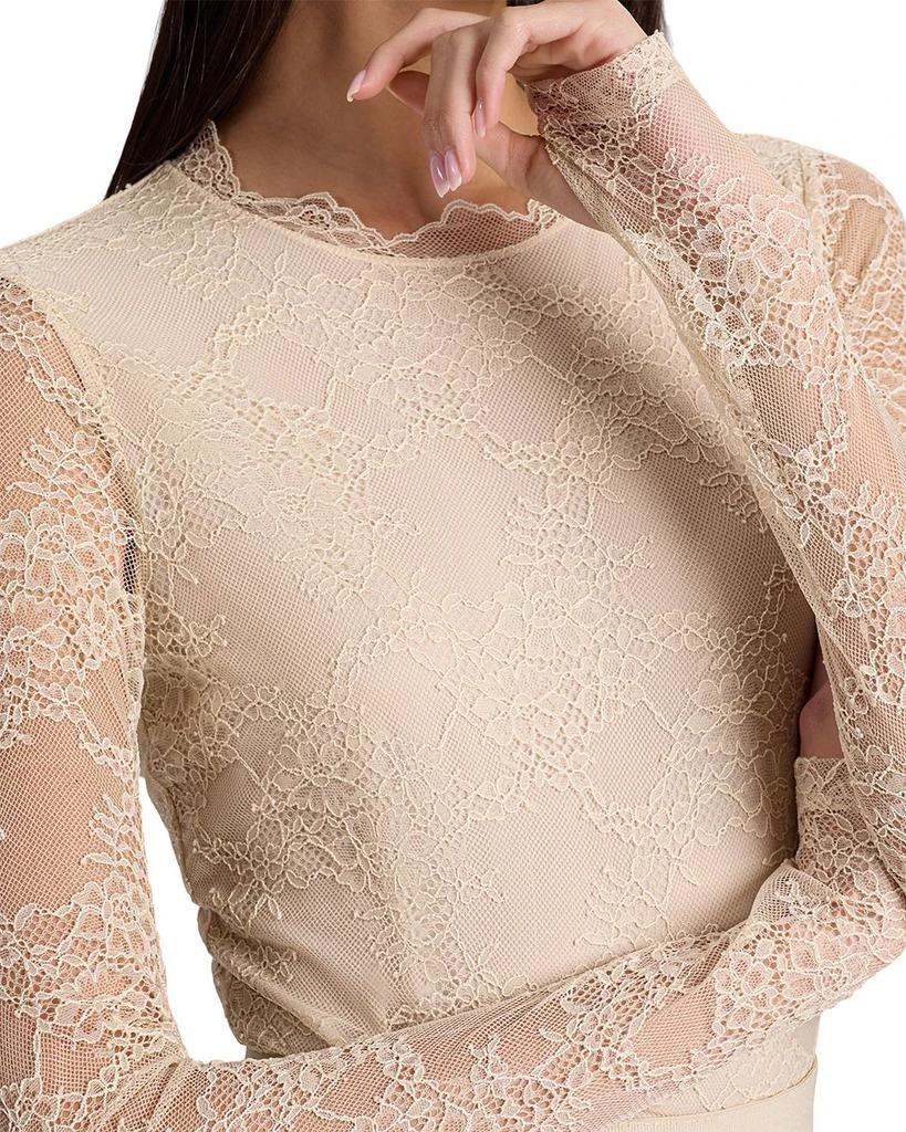 Alice + Olivia Taeyn Lace Crewneck Bodysuit 4