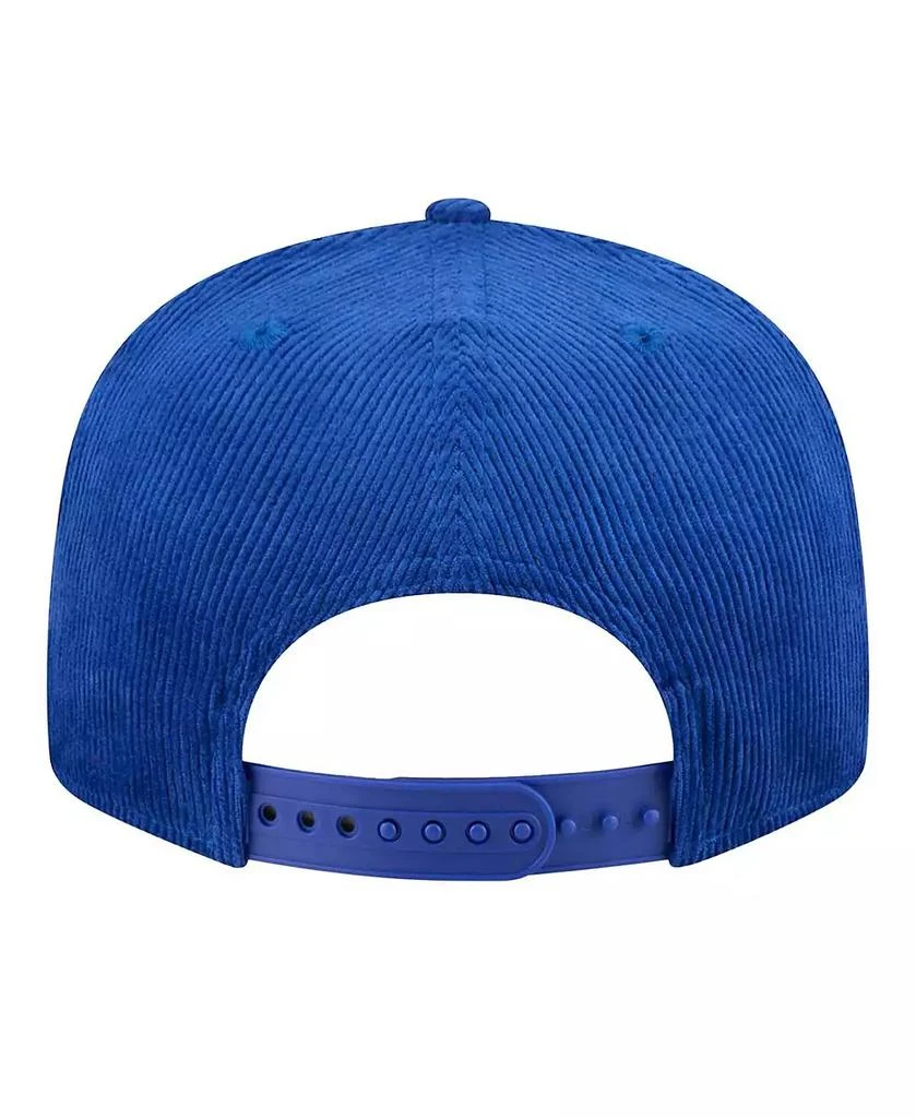 New Era Men's Royal Golden State Warriors Throwback Display Corduroy 9FIFTY Snapback Hat 4