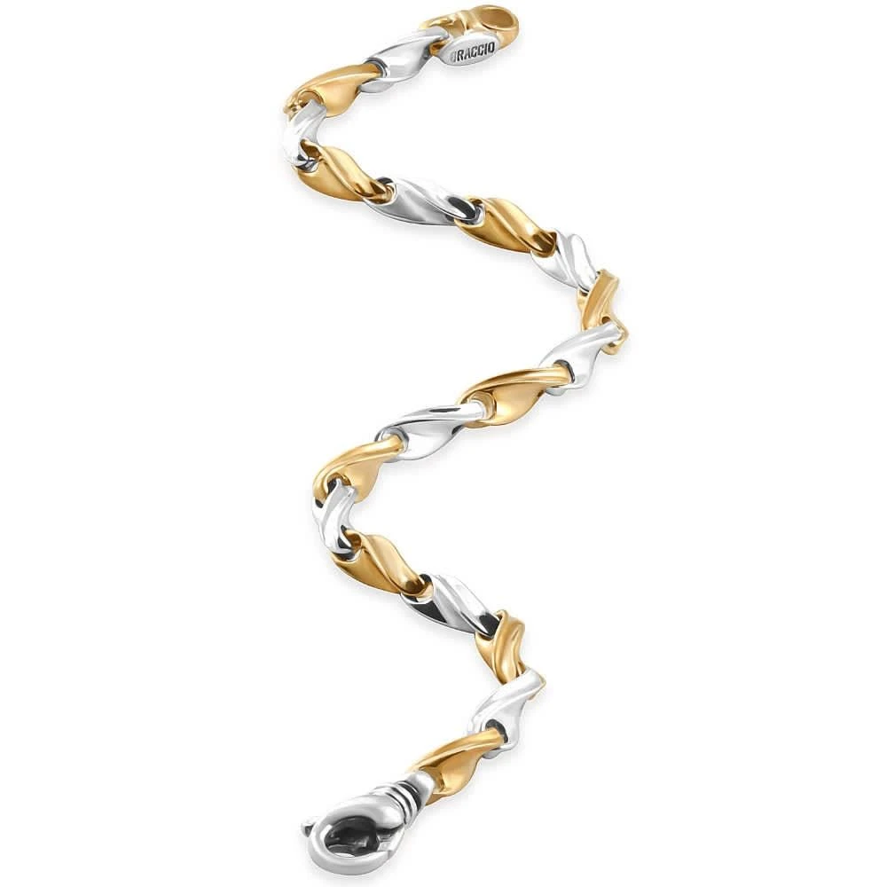 Pompeii3 Men
s Link 14k Gold (19gram) or Platinum (32gram) 4.5mm Bracelet 8.5" 3