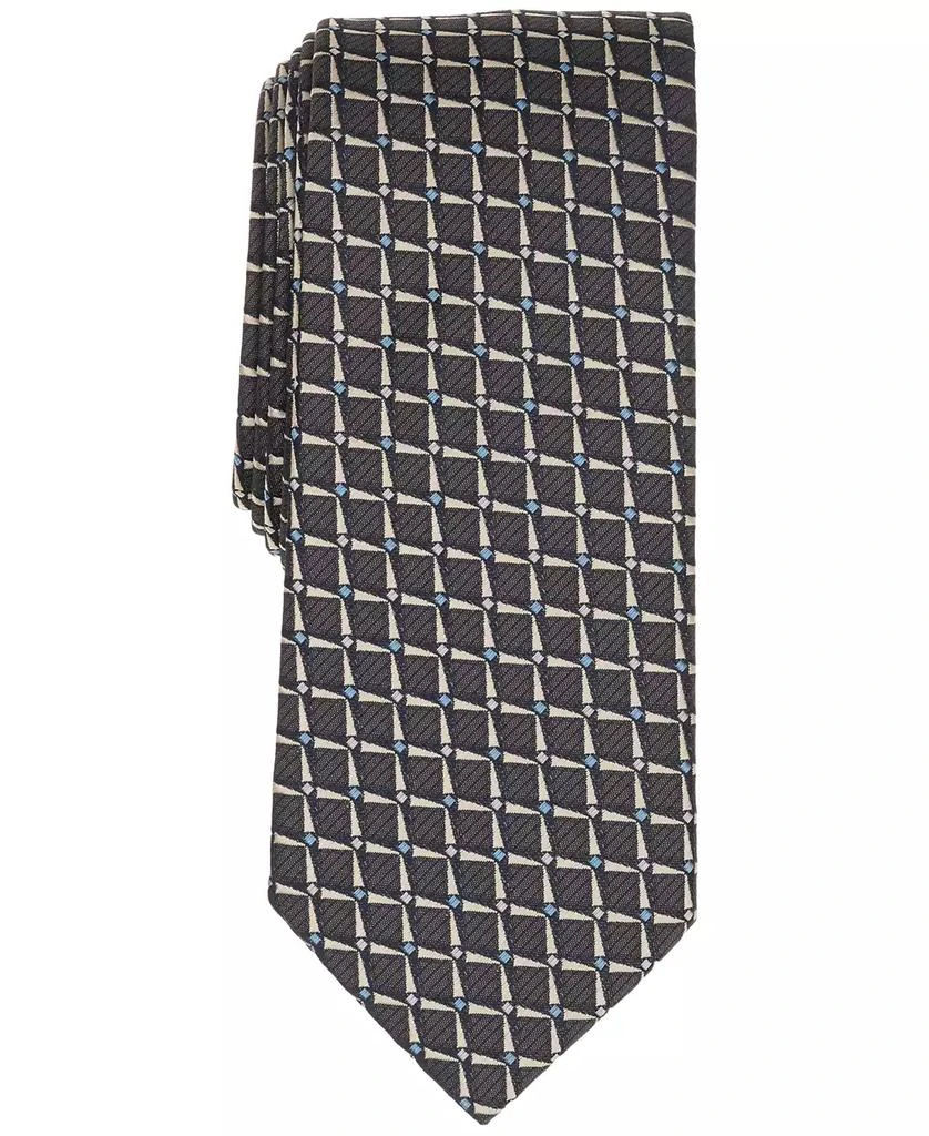 Alfani Men's Check Pattern Slim Tie, Macy's Exclusive 1