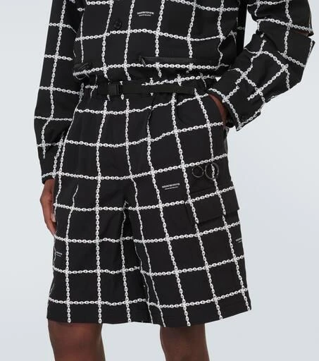 UNDERCOVER Printed technical shorts 5