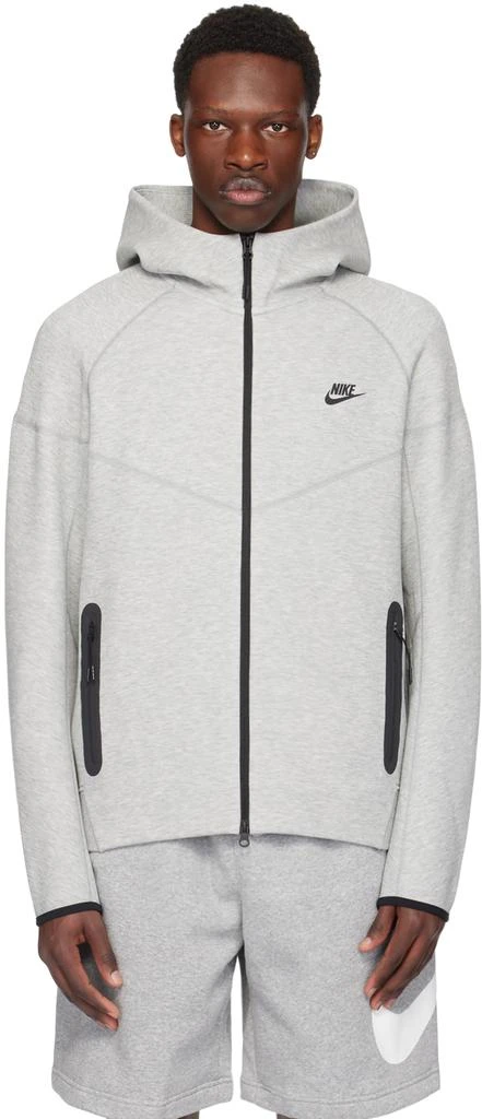NIKE Gray Lightweight Hoodie 1