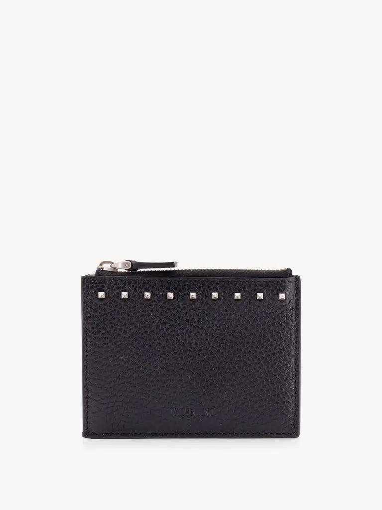 Valentino Valentino Garavani rockstud leather card holder