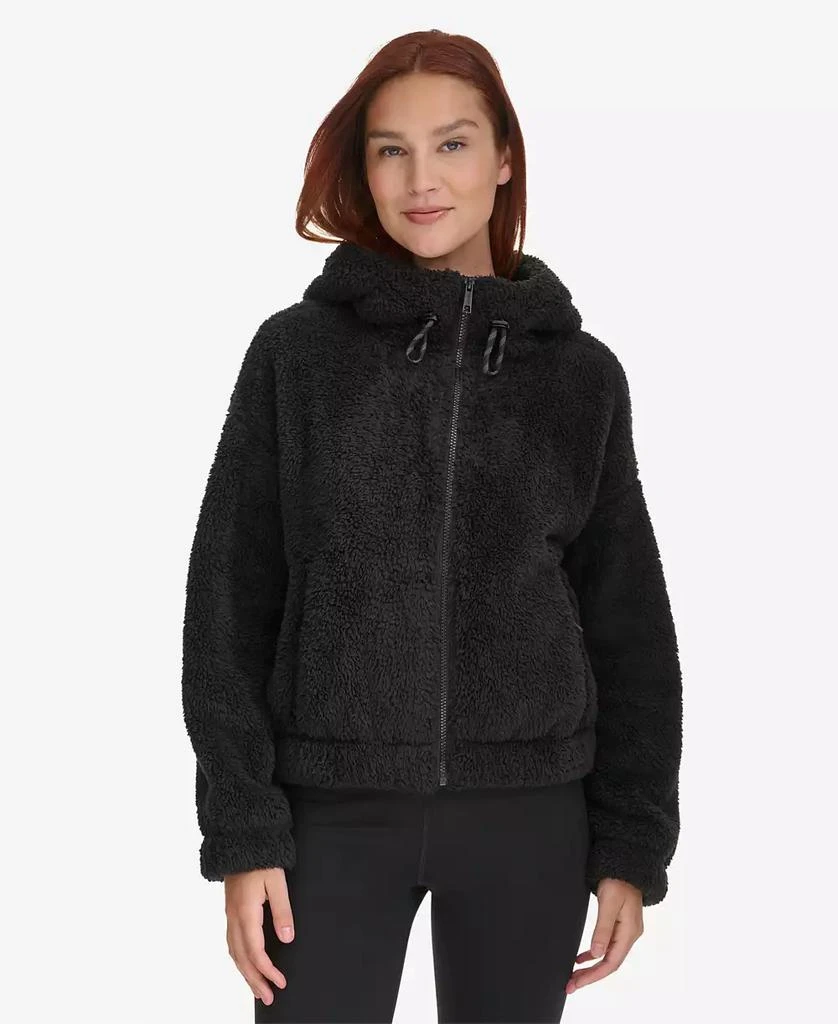 Calvin Klein Women
s Performance Oversized Hooded Sherpa Jacket 2